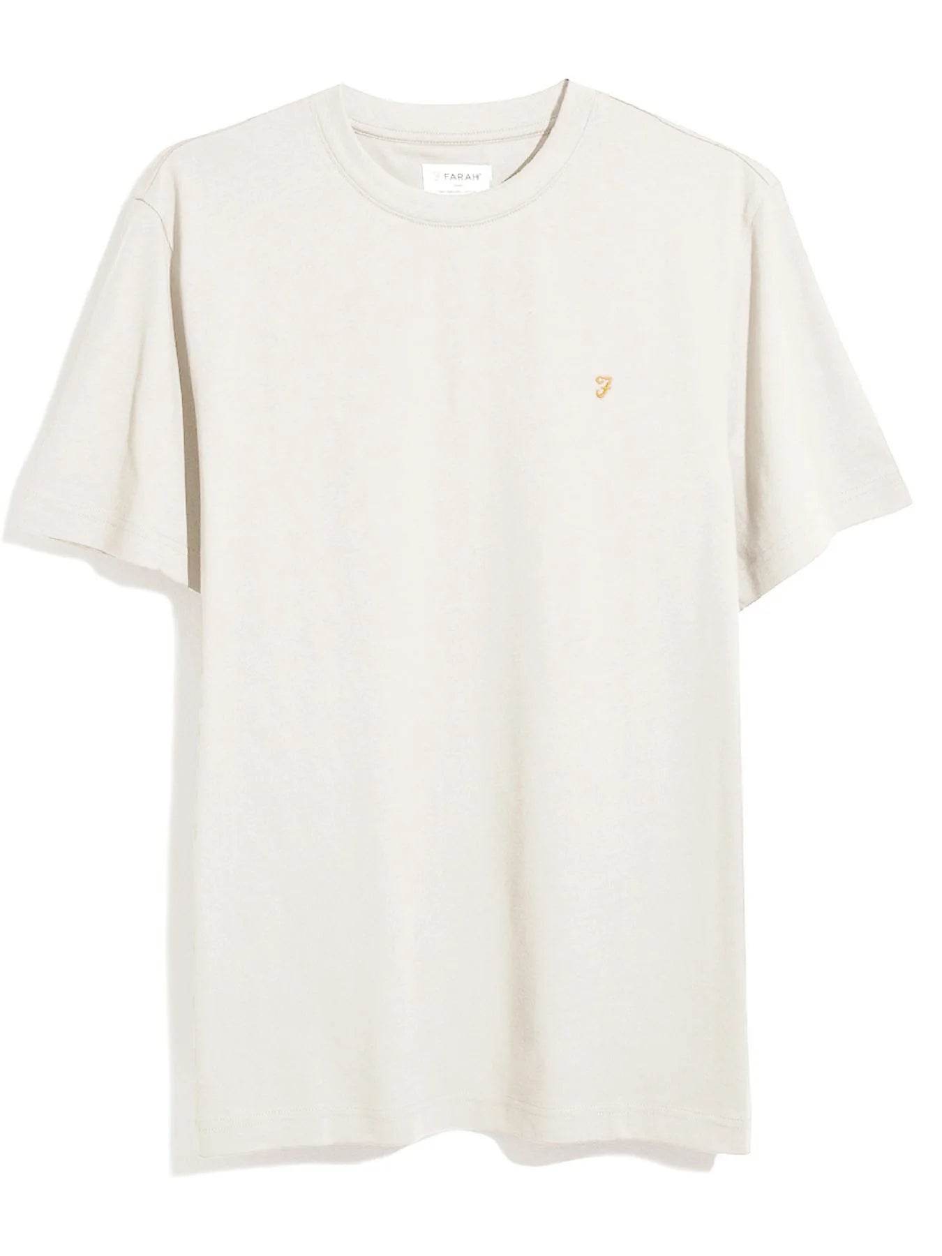 Farah Danny Regular Fit Organic Cotton T-Shirt - Ecru F4KFD040_280-5