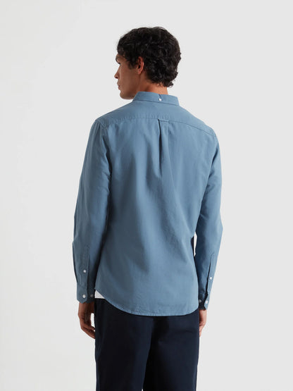 Farah Brewer Slim Fit Organic Cotton Oxford Shirt - Chalk Blue F4WSB0604133