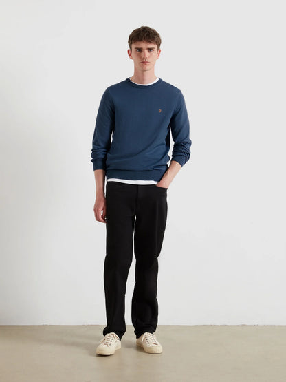 Farah Mullen Merino Wool Sweater - Blue River F4gf40814952