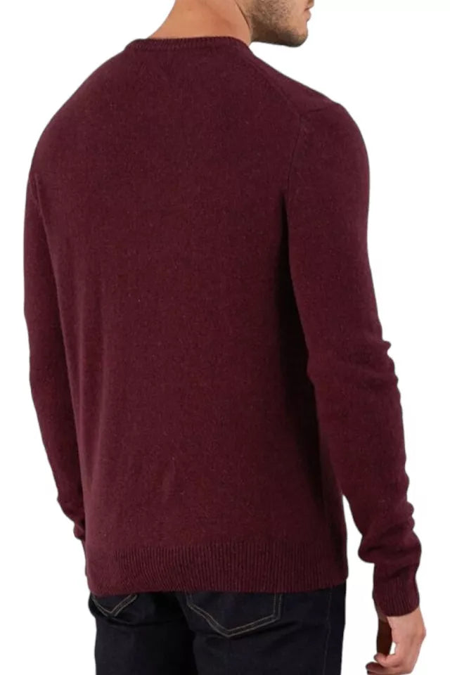 Farah Mullen Merino Wool Sweater - Bordeaux F4gf40815073