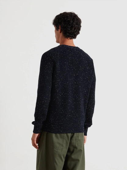 Farah Sage Nepped Sweater - True Navy F4gff0244123