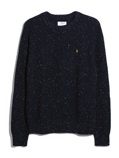 Farah Sage Nepped Sweater - True Navy F4gff0244125