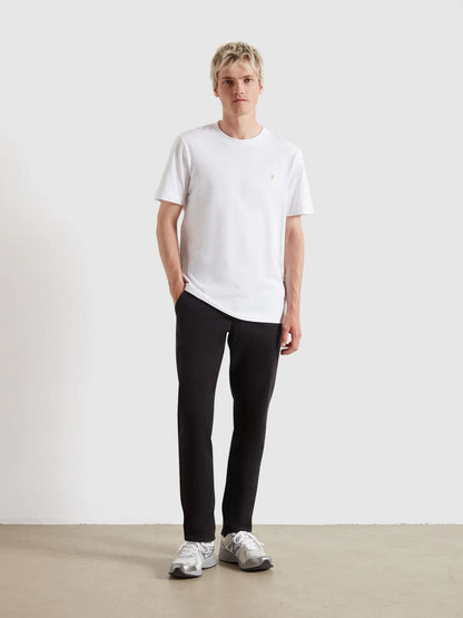 Farah Danny Regular Fit Organic Cotton T-Shirt - White F4kfd0401042
