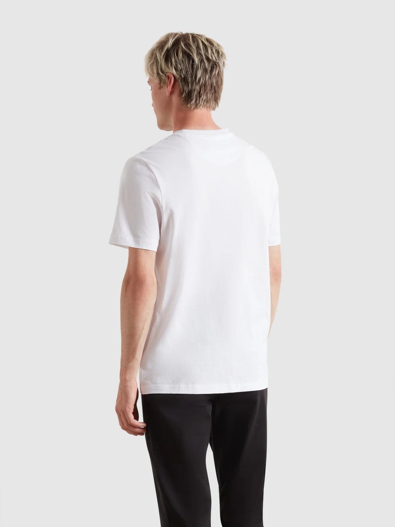 Farah Danny Regular Fit Organic Cotton T-Shirt - White F4kfd0401043