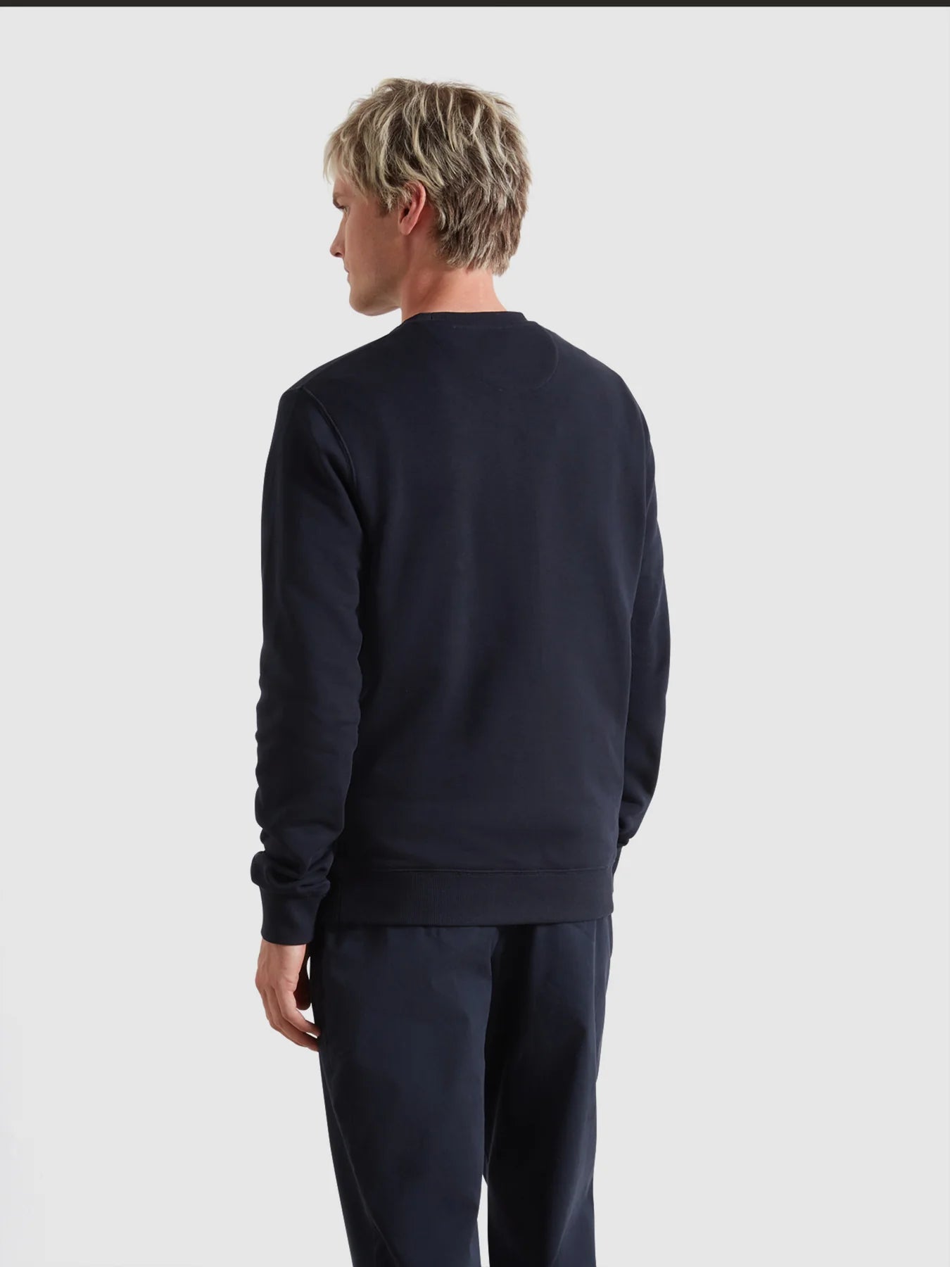 Farah Tim Organic Cotton Crew Neck Sweatshirt - True Navy F4kfd0764123