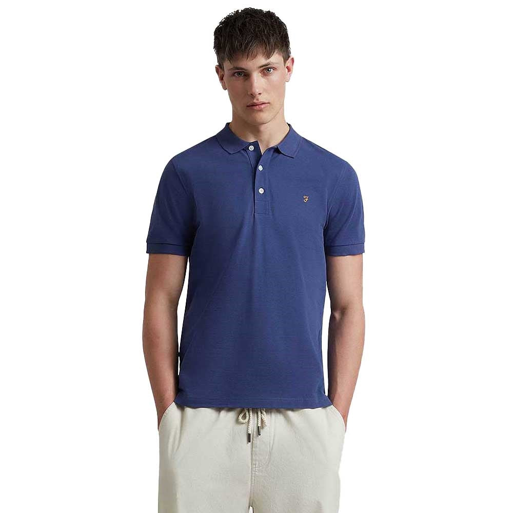 Farah Blanes Organic Cotton Polo Shirt - Sigil Blue F4ksb0684151