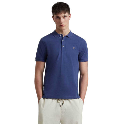 Farah Blanes Organic Cotton Polo Shirt - Sigil Blue F4ksb0684151