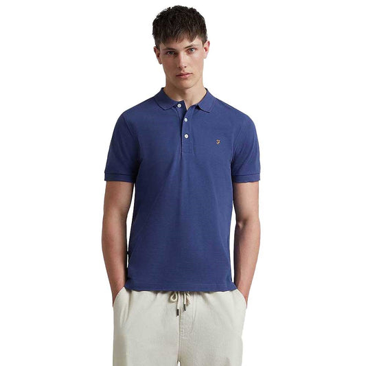Farah Blanes Organic Cotton Polo Shirt - Sigil Blue F4ksb0684151