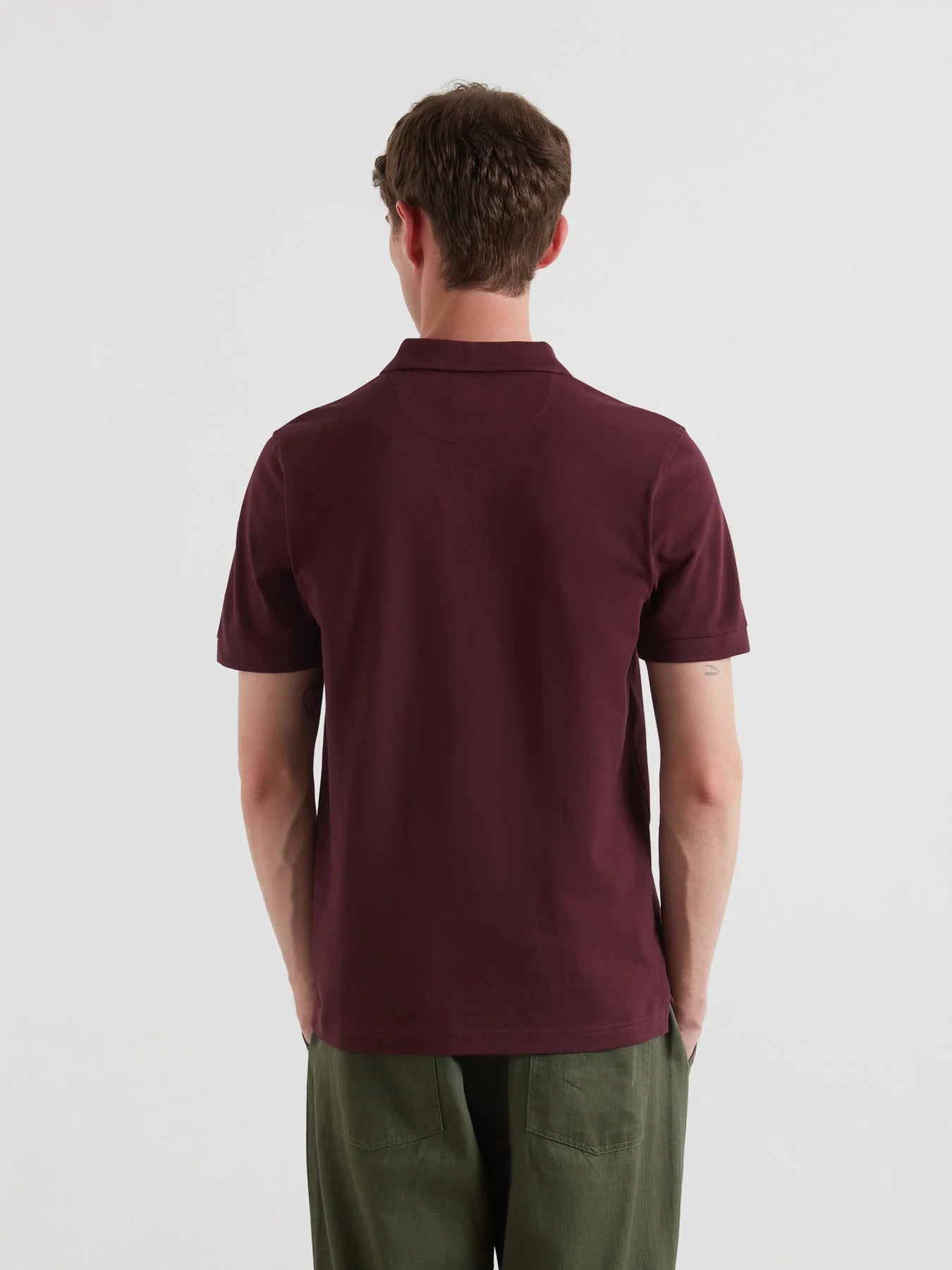 Farah Blanes Organic Cotton Polo Shirt - Bordeaux F4ksb0685073