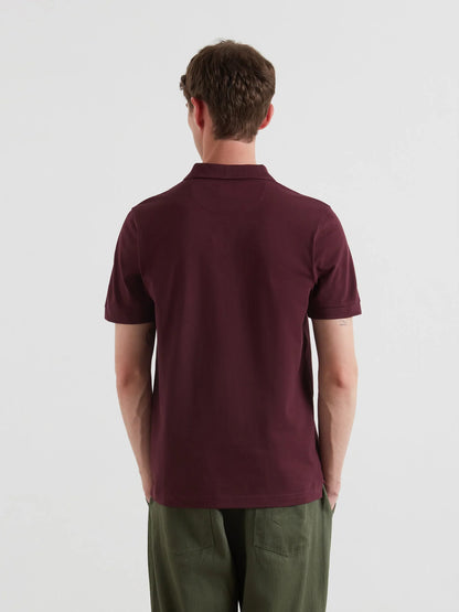 Farah Blanes Organic Cotton Polo Shirt - Bordeaux F4ksb0685073