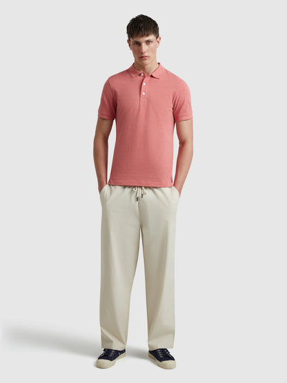 Farah Blanes Organic Cotton Polo Shirt - Carnation Pink Marl F4ksb0686782