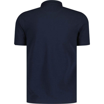Farah Forster Textured Polo Shirt - True Navy F4ksc017-412-2