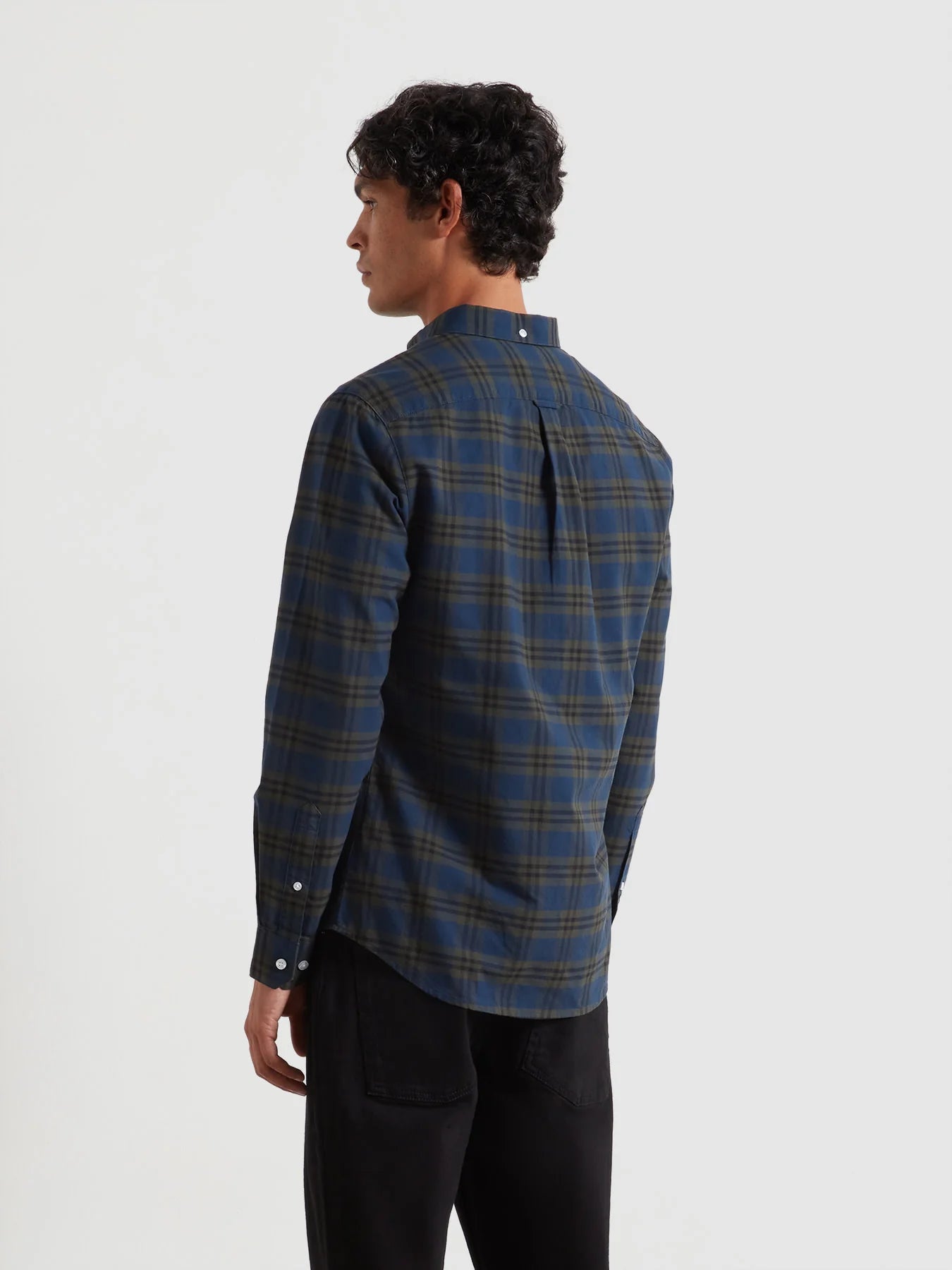 Farah Brewer Check Oxford Shirt - Evergreen F4wff0843573