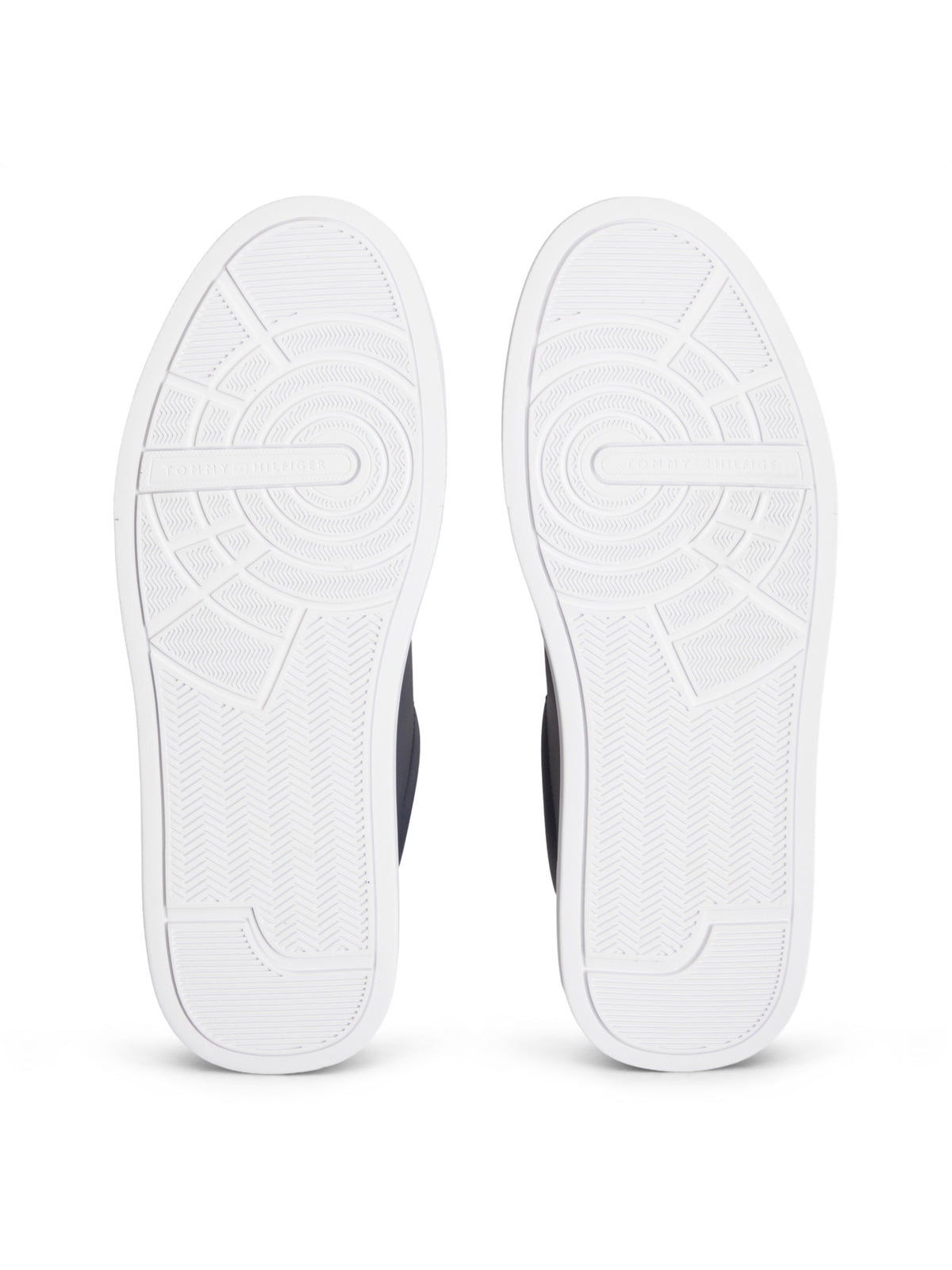 Tommy Hilfiger Logo Court Trainers With Leather - Desert Sky FM0FM05367_DW5_alternate4_ay