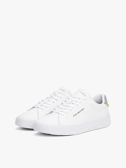 Tommy Hilfiger Logo Court Trainers- White FM0FM05367_PN6_alternate1