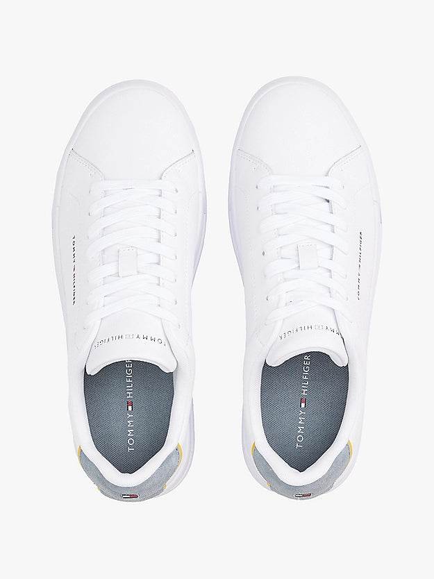 Tommy Hilfiger Logo Court Trainers- White FM0FM05367_PN6_alternate2