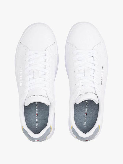 Tommy Hilfiger Logo Court Trainers- White FM0FM05367_PN6_alternate2