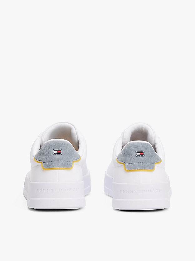 Tommy Hilfiger Logo Court Trainers- White FM0FM05367_PN6_alternate3