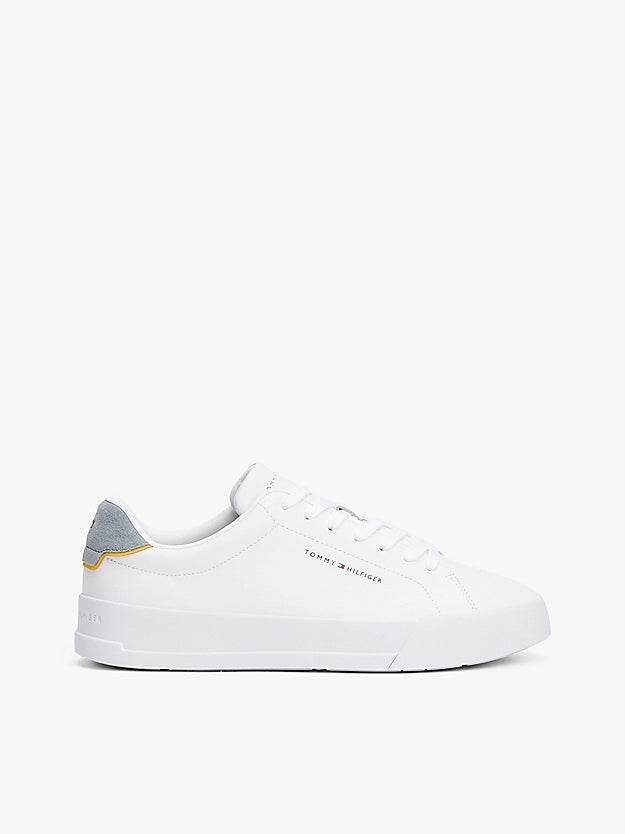 Tommy Hilfiger Logo Court Trainers- White FM0FM05367_PN6_main