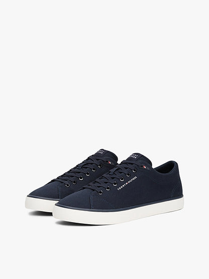 Tommy Hilfiger Logo Patch Trainers - Navy Blue FM0FM05396_DW5_alternate1