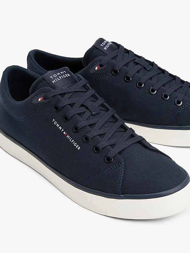 Tommy Hilfiger Logo Patch Trainers - Navy Blue FM0FM05396_DW5_alternate5