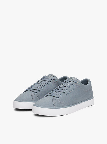 Tommy Hilfiger Logo Patch Trainers - Overcast Grey FM0FM05396_PN6_alternate1