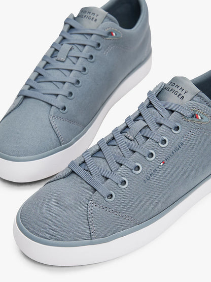 Tommy Hilfiger Logo Patch Trainers - Overcast Grey FM0FM05396_PN6_alternate5
