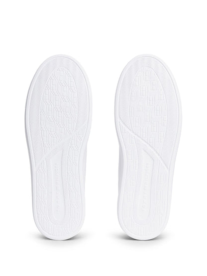 Tommy Hilfiger Leather Lightweight Court Trainers - White FM0FM05981_0GY_alternate4_ay