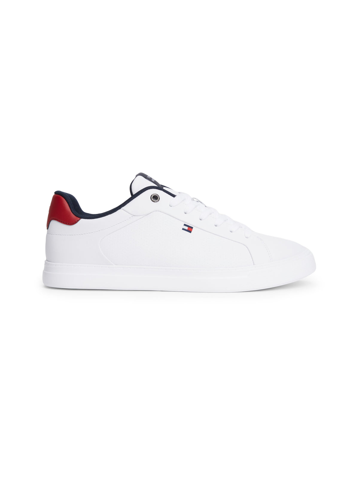 Tommy Hilfiger Leather Lightweight Court Trainers - White FM0FM05981_0GY_alternate6_ay