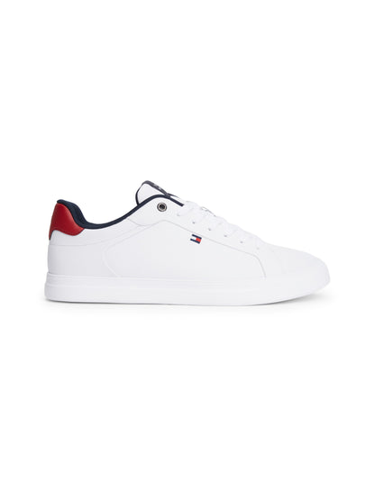 Tommy Hilfiger Leather Lightweight Court Trainers - White FM0FM05981_0GY_alternate6_ay