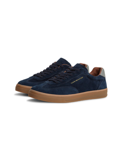 Tommy Hilfiger New York Label Luxe Suede Trainers - Desert Sky FM0FM05997_DW5_alternate1_ay