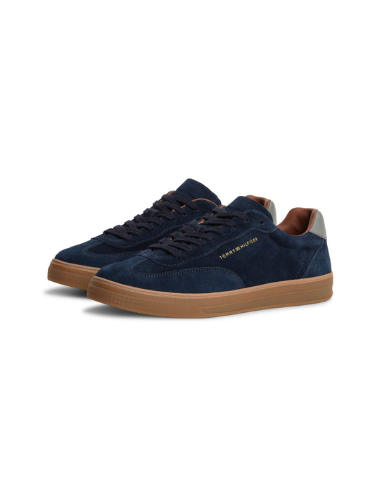 Tommy Hilfiger New York Label Luxe Suede Trainers - Desert Sky FM0FM05997_DW5_alternate1_ay