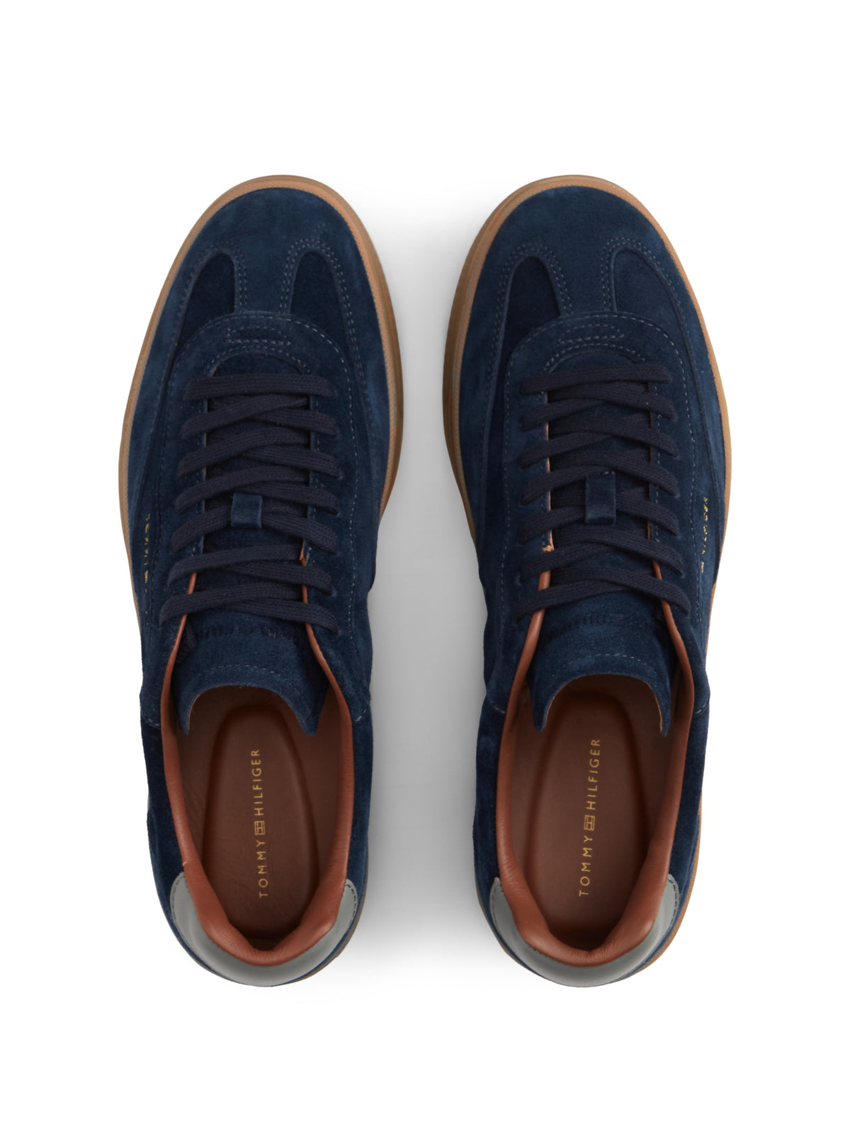 Tommy Hilfiger New York Label Luxe Suede Trainers - Desert Sky FM0FM05997_DW5_alternate2_ay