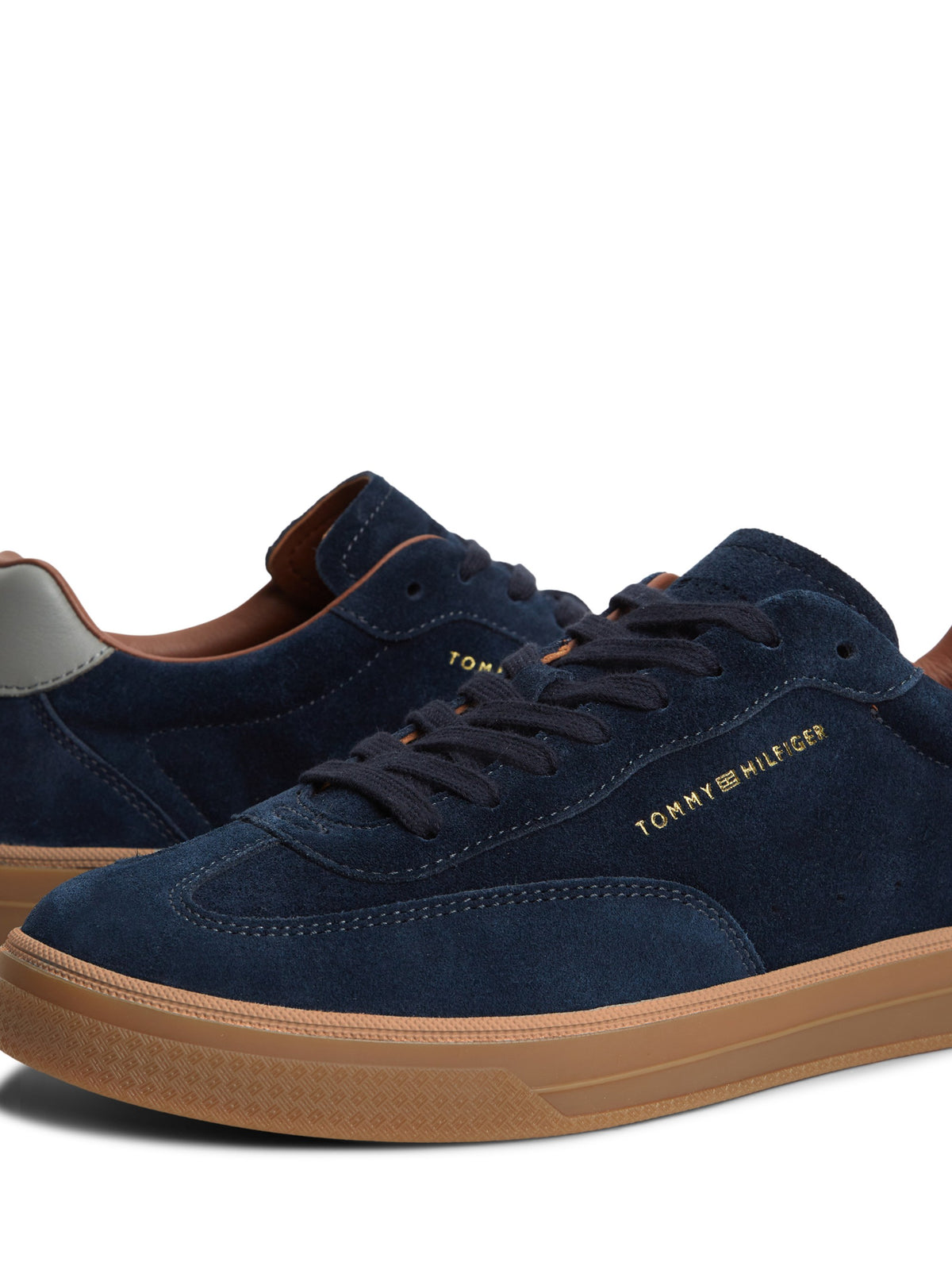Tommy Hilfiger New York Label Luxe Suede Trainers - Desert Sky FM0FM05997_DW5_alternate5_ay