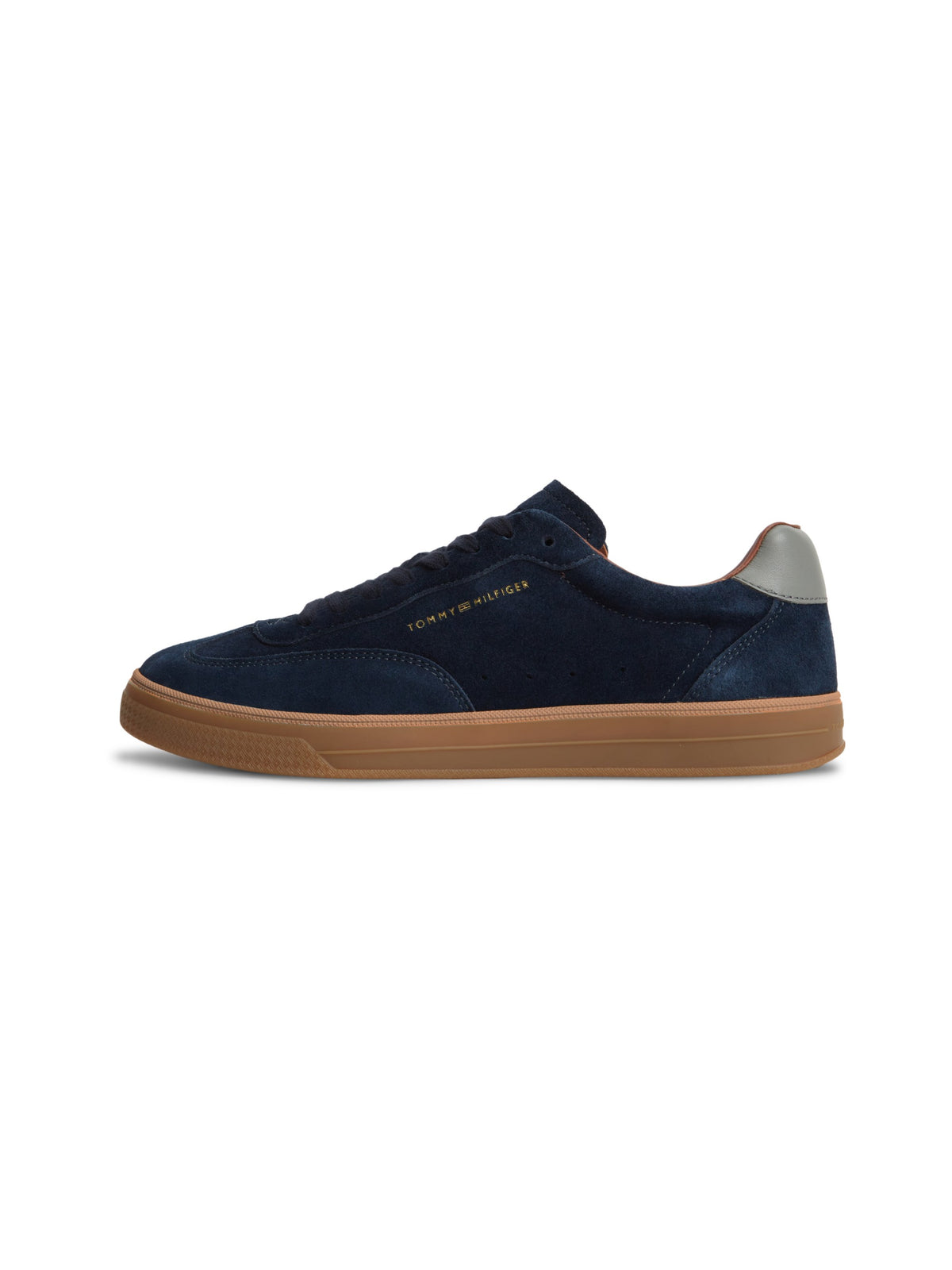 Tommy Hilfiger New York Label Luxe Suede Trainers - Desert Sky FM0FM05997_DW5_main_ay