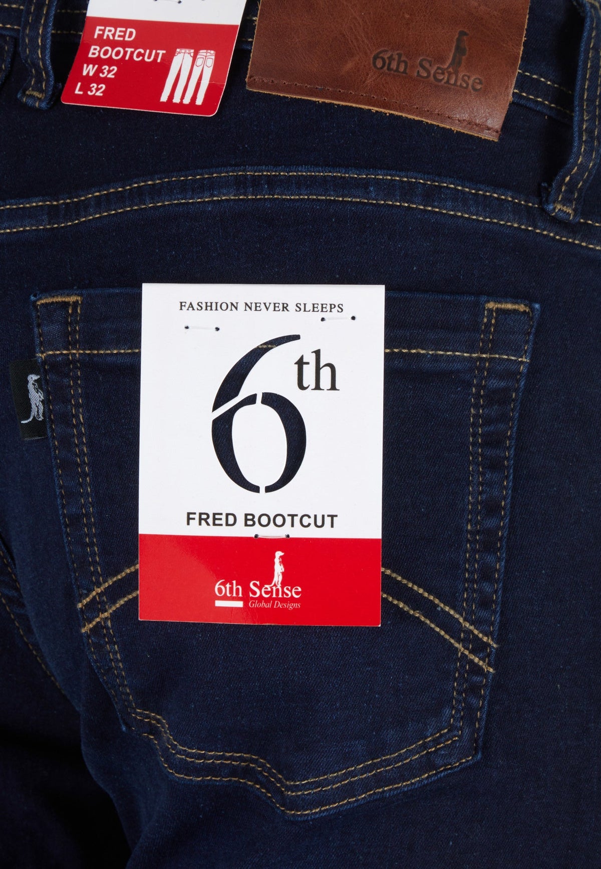 6th Sense Fred Bootcut Jeans - Stone Wash Fred_StoneWash_04