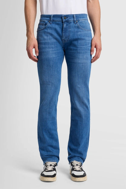 7 for All Mankind Standard Luxe Performance - Mid Blue JSMNB800LM_4_3
