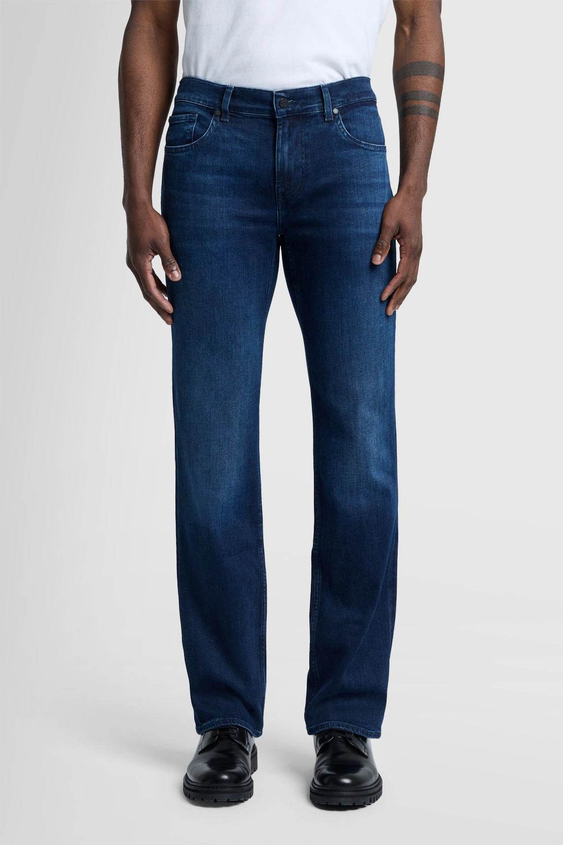 7 for All Mankind Standard Luxe Performance - Dark Blue JSMNR460LL_4_3