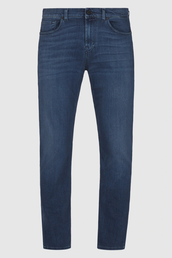 7 for All Mankind Slimmy Tapered Luxe Performance Plus - Mid Blue JSMXA230BD_6_3