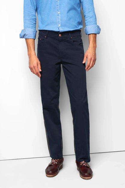 Meyer M5 Six Organic Cotton Chino - Navy M5_AW26_Six_6001_19_front_055_070426