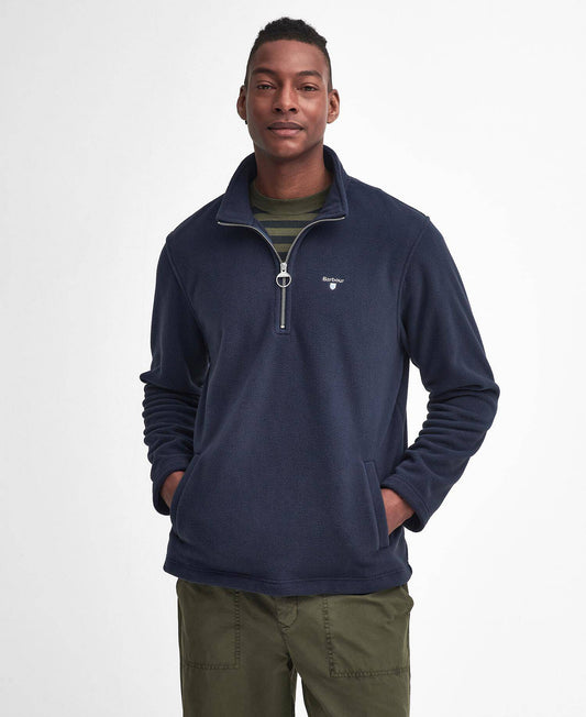 Barbour Essentials Half-Zip Fleece -Classic Navy MFL0185NY91_01front