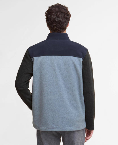 Barbour Colour Block Fleece - Grey Marl MFL0207GY52_04back