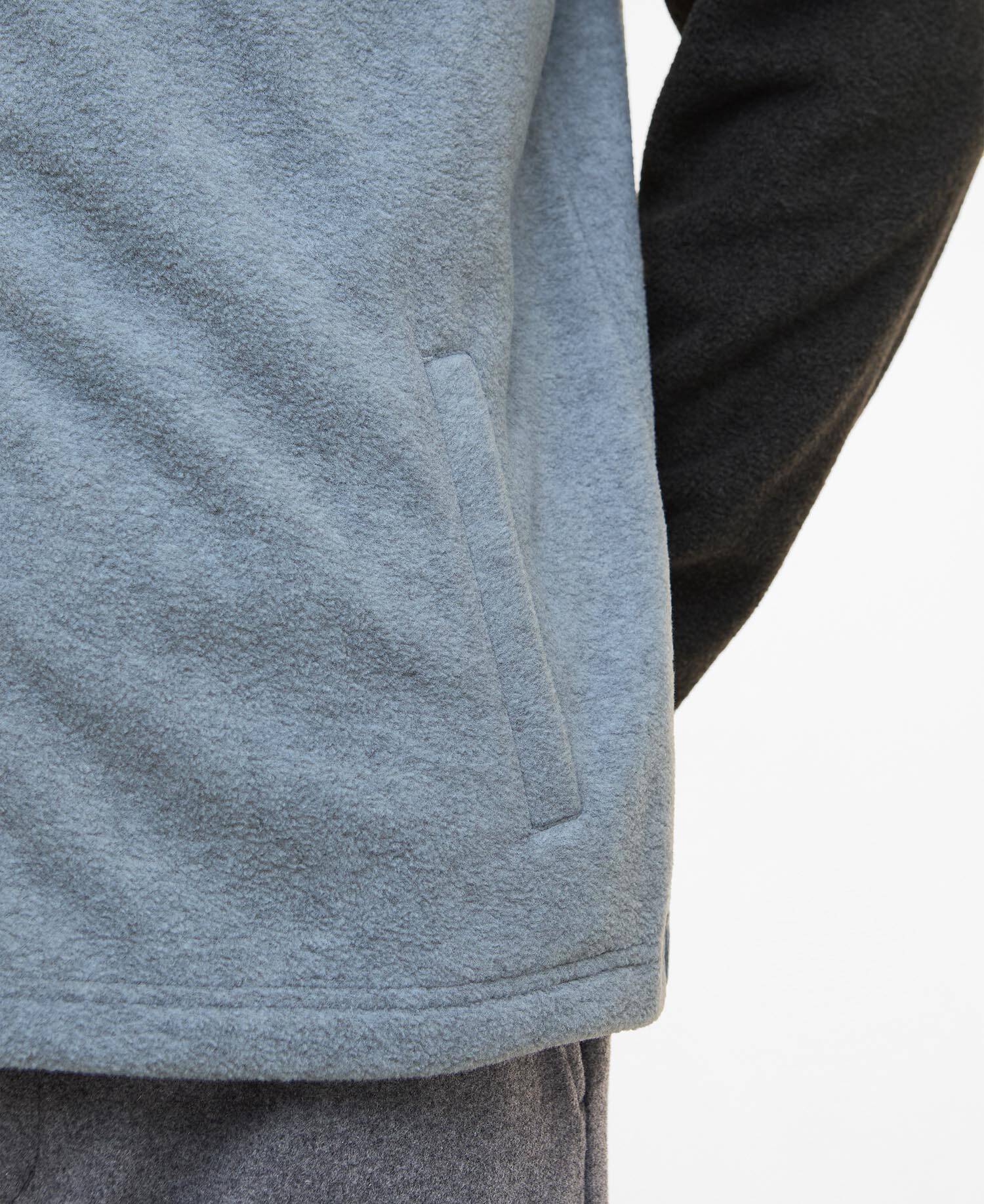 Barbour Colour Block Fleece - Grey Marl MFL0207GY52_05detailb