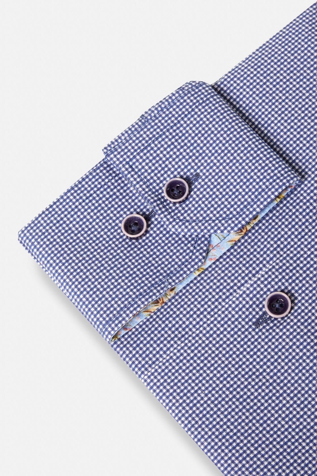 Benetti Rega Micro-Check Shirt MF_Rega_Navy_02