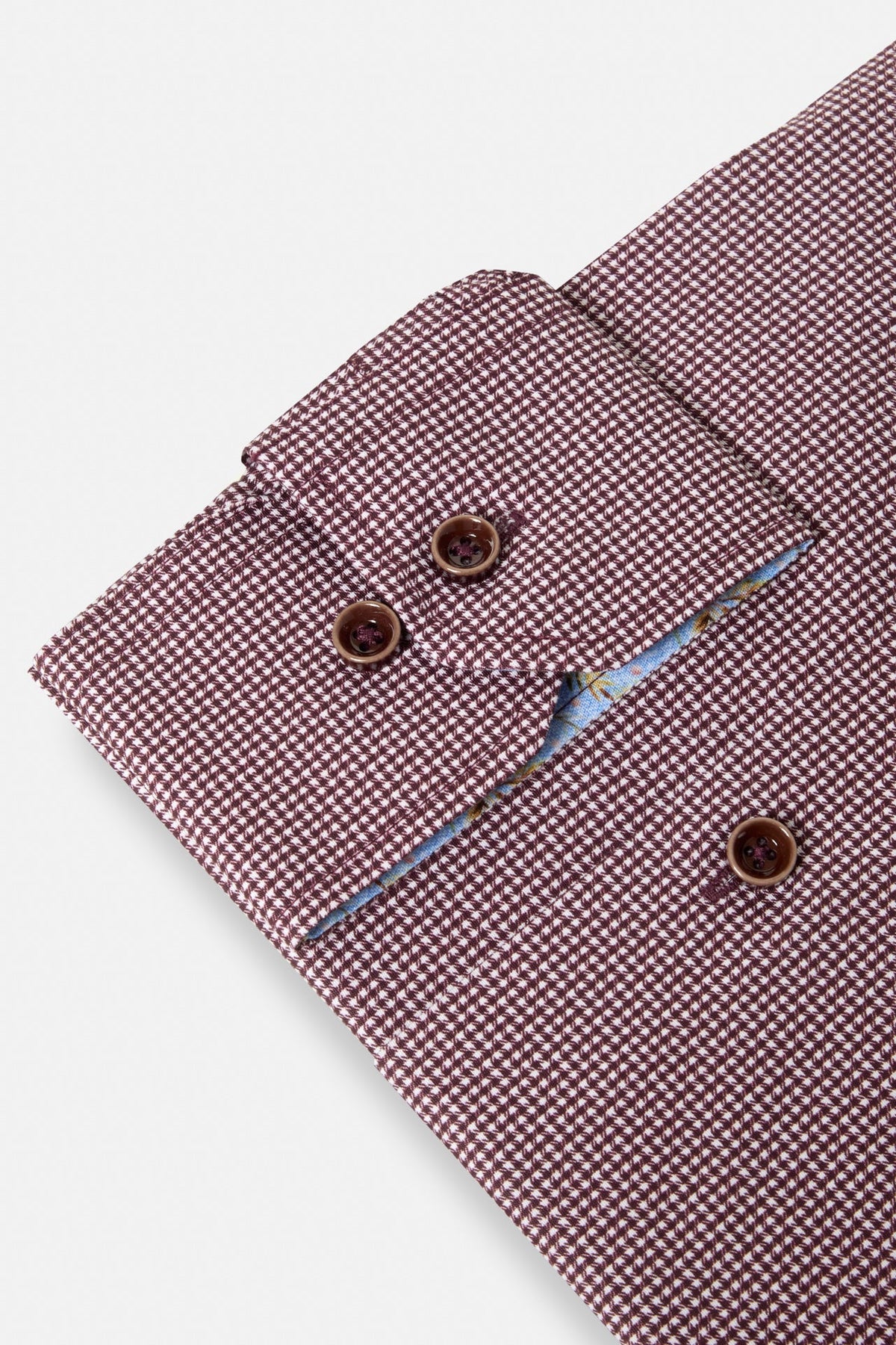 Benetti Rega Micro-Check Shirt MF_Rega_Plum_02