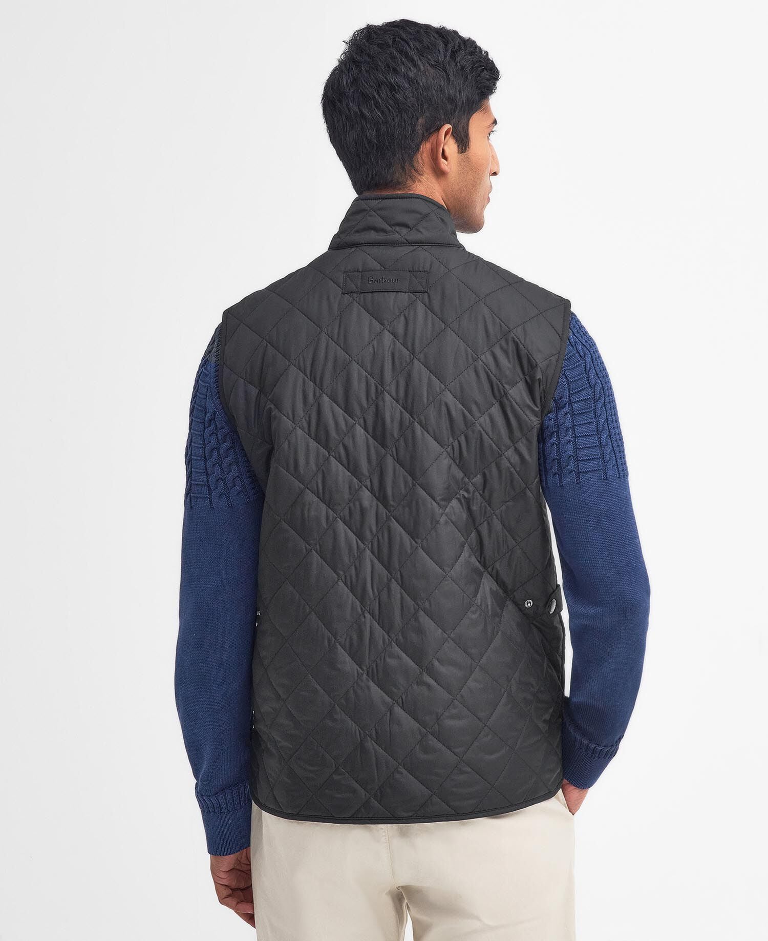 Barbour Lowerdale Gilet in Black - back view