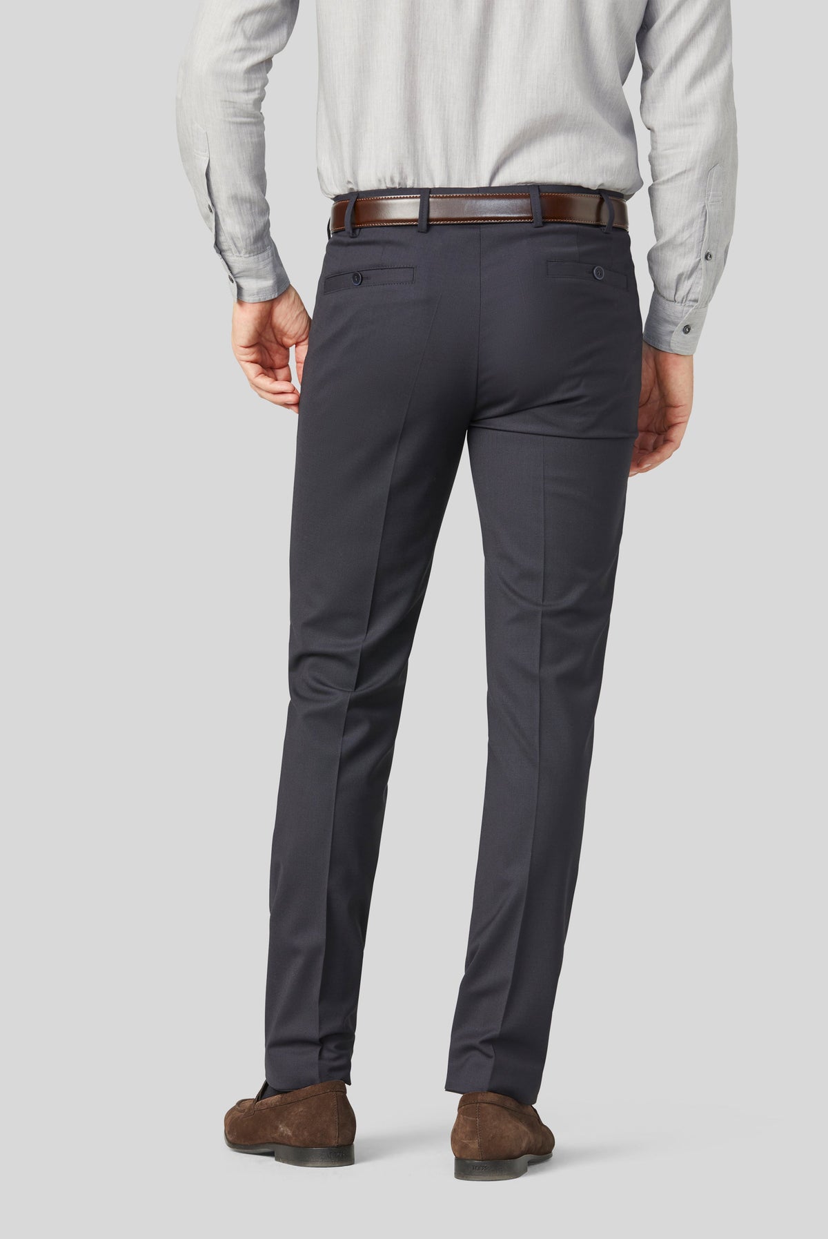 Meyer Roma Wool-Blend Trousers - Navy MH_SS22_Roma_344_17_hinten