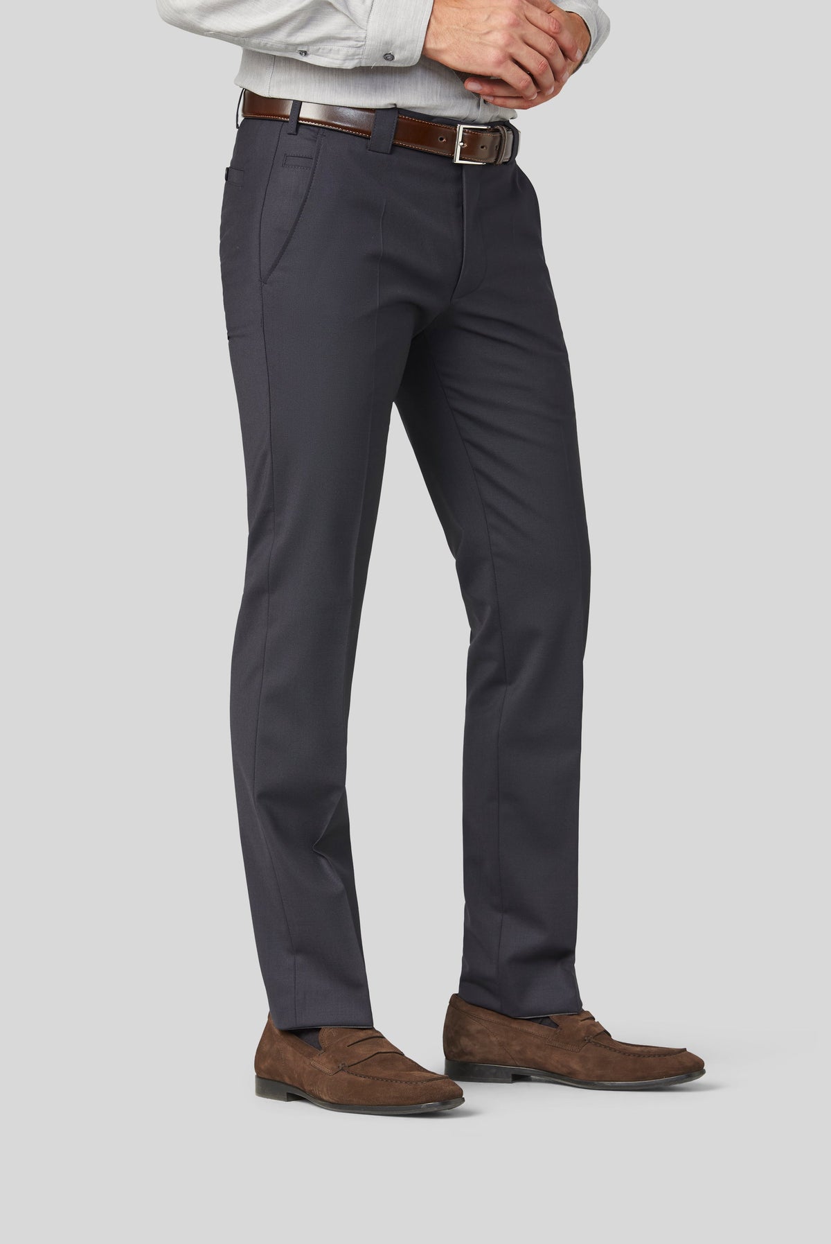 Meyer Roma Wool-Blend Trousers - Navy MH_SS22_Roma_344_17_vorne