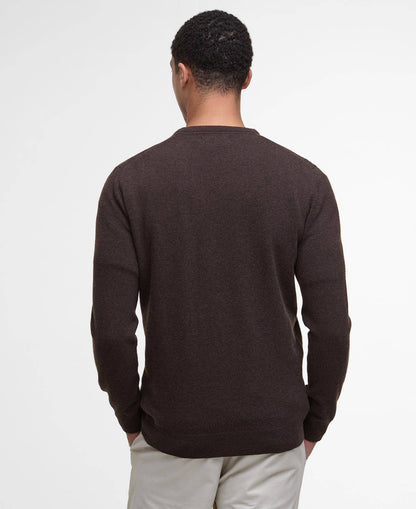 Barbour Essential Crew Neck Jumper - Dark Oak MKN0345BR17_04back
