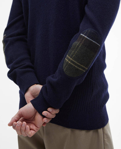 Barbour Holden Half Zip Jumper - Classic Navy MKN0837NY91_05detailc